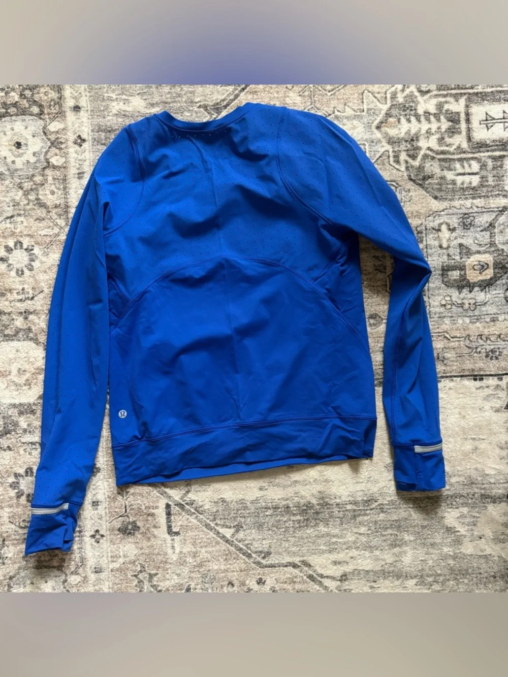 Lululemon Mind Over Miles Long Sleeve Size 4 Jet Stream blue
